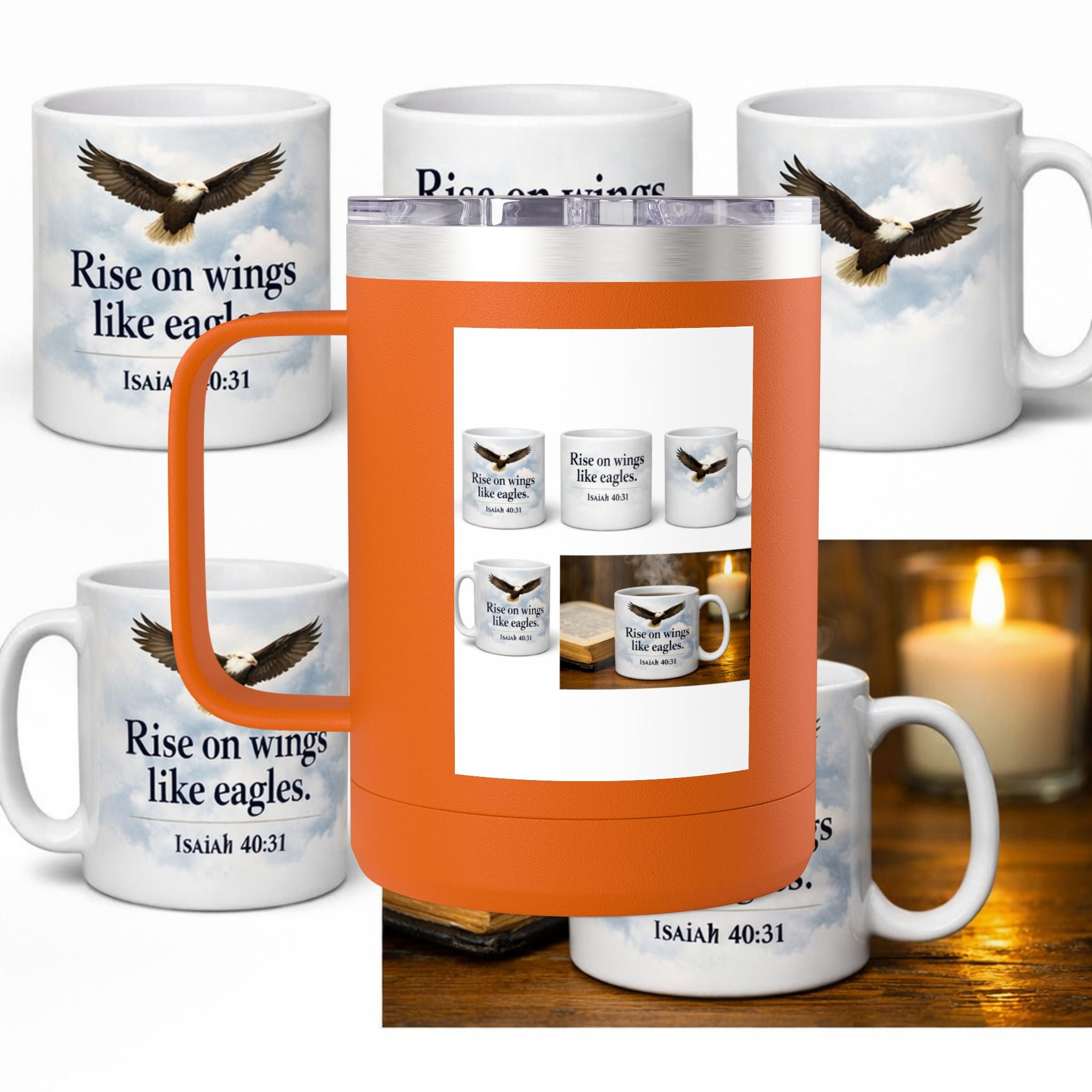 Coffee Mug Tumbler, 15oz