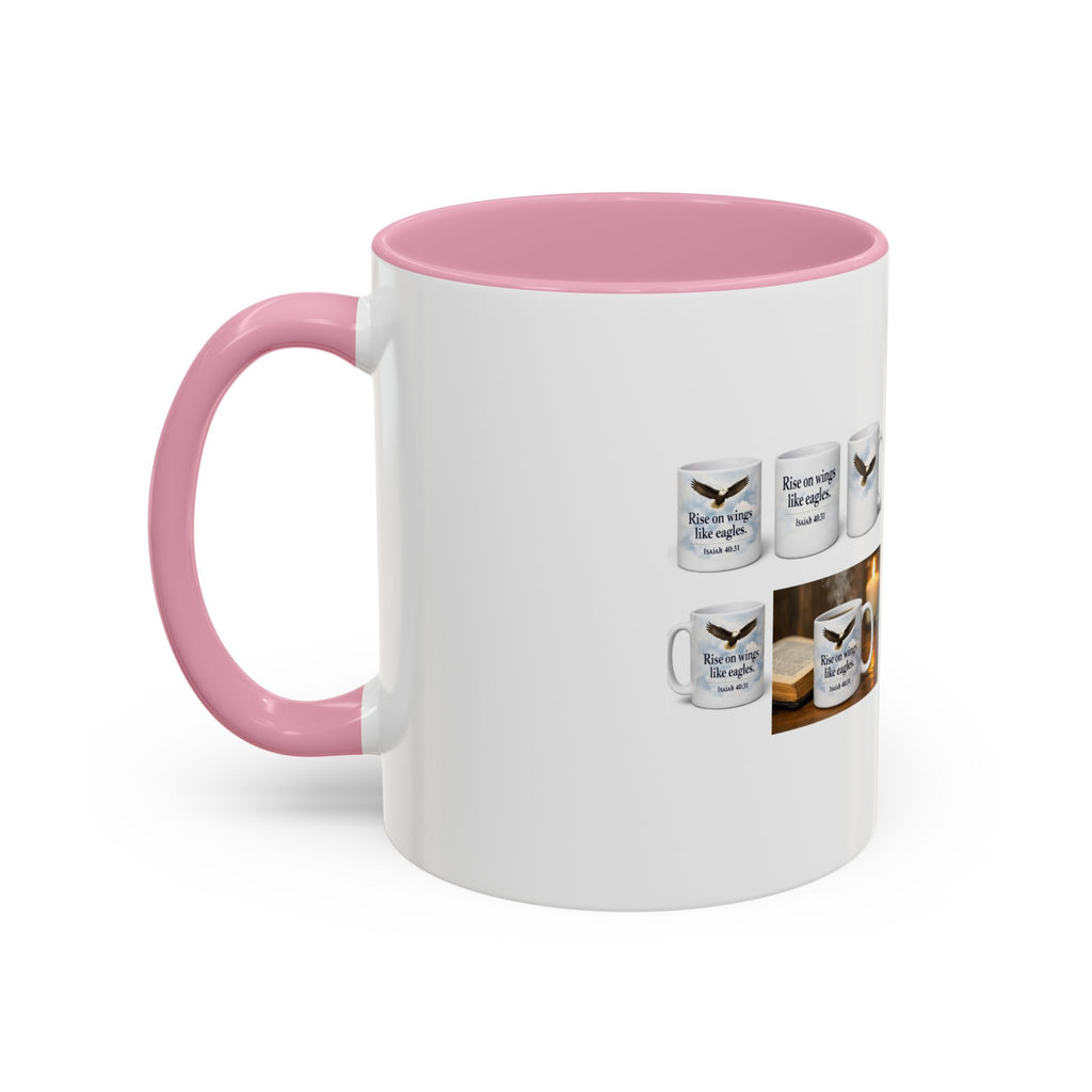 Black-Handled Ceramic Mug – Color Accent Coffee Tea Cup (11oz & 15oz)