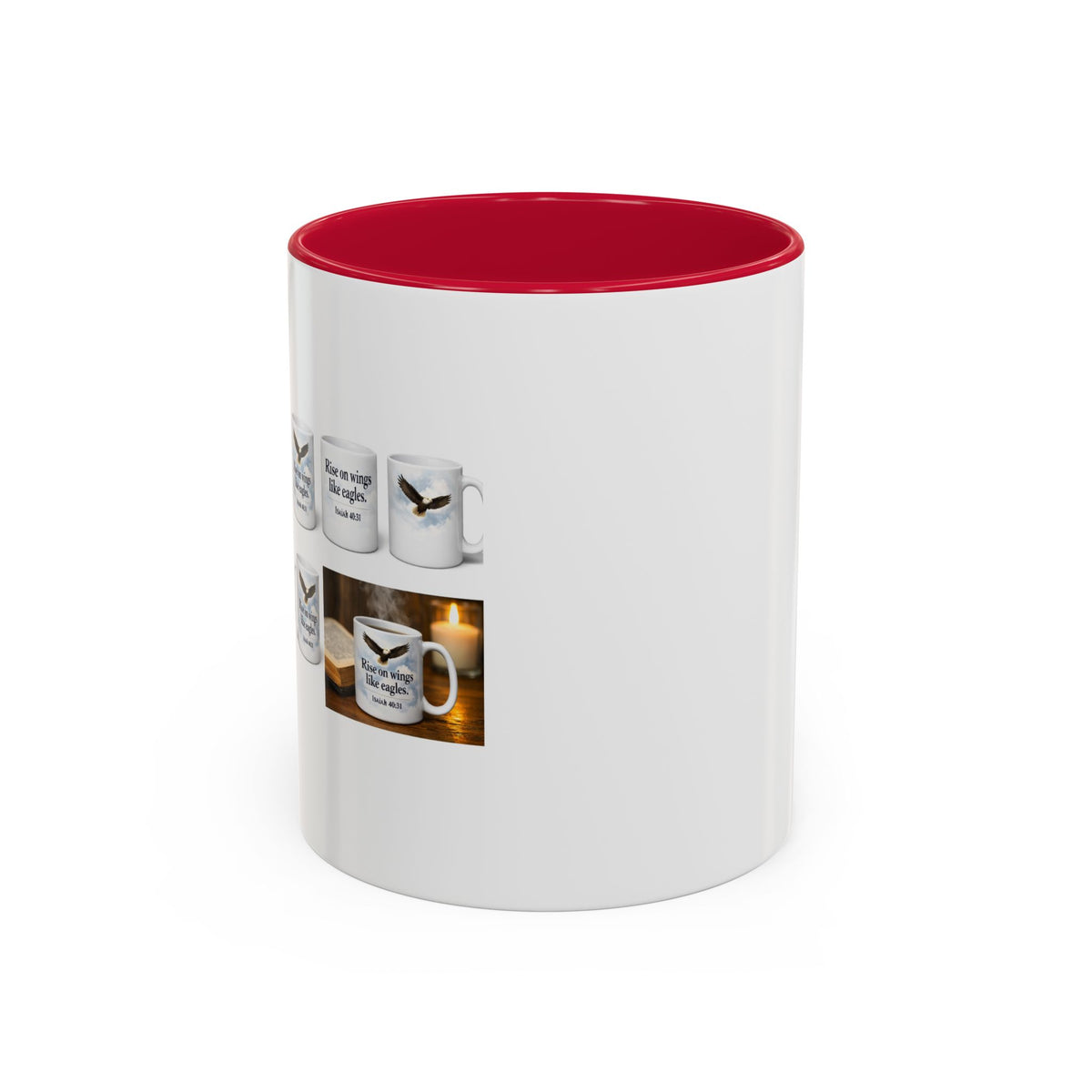 Black-Handled Ceramic Mug – Color Accent Coffee Tea Cup (11oz & 15oz)
