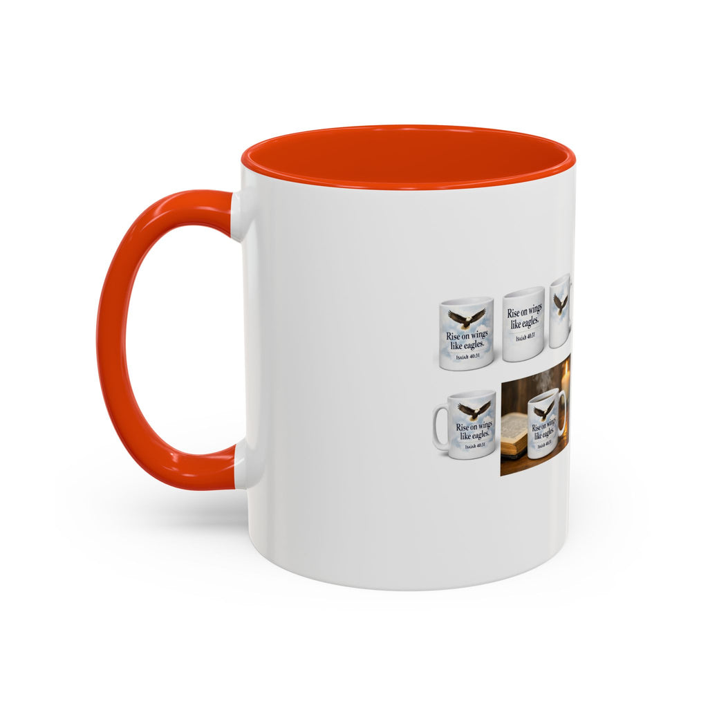 Black-Handled Ceramic Mug – Color Accent Coffee Tea Cup (11oz & 15oz)