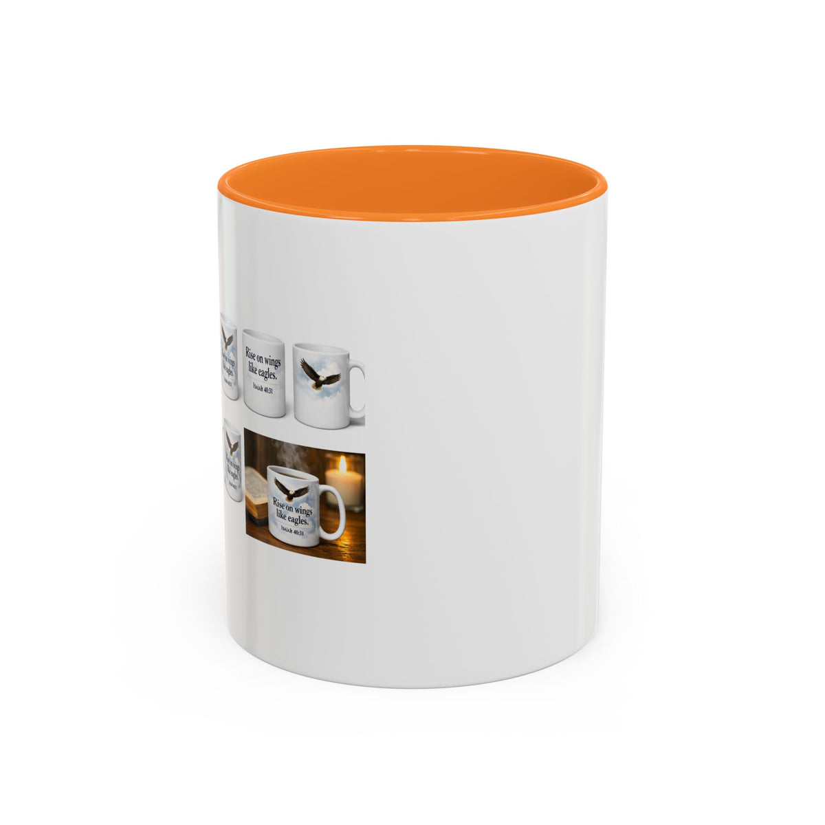 Black-Handled Ceramic Mug – Color Accent Coffee Tea Cup (11oz & 15oz)