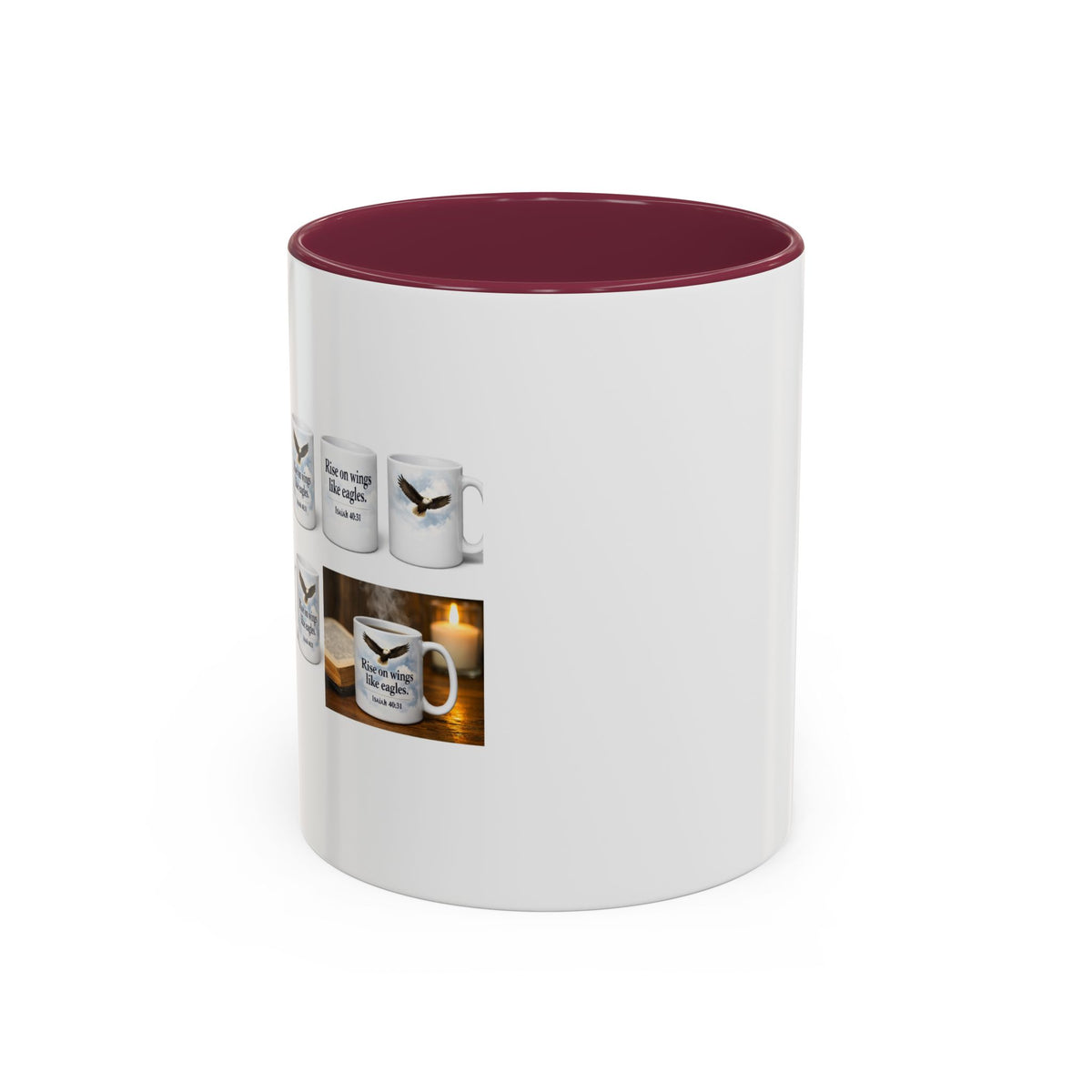 Black-Handled Ceramic Mug – Color Accent Coffee Tea Cup (11oz & 15oz)