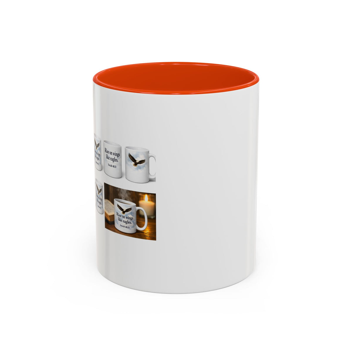 Black-Handled Ceramic Mug – Color Accent Coffee Tea Cup (11oz & 15oz)