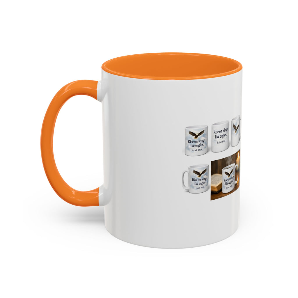 Black-Handled Ceramic Mug – Color Accent Coffee Tea Cup (11oz & 15oz)