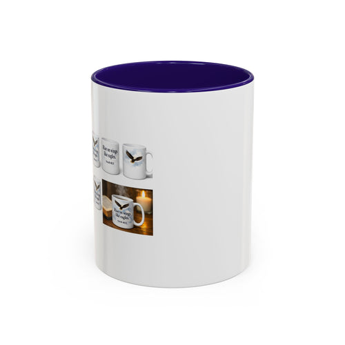 Black-Handled Ceramic Mug – Color Accent Coffee Tea Cup (11oz & 15oz)
