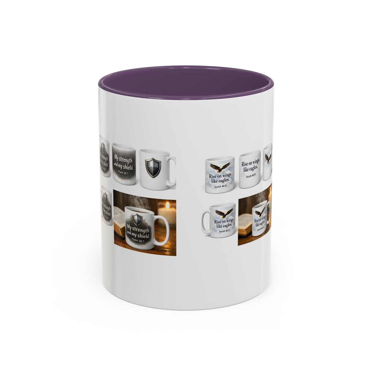 Inspirational Eagle Accent Coffee Mug — 'Rise Up and Soar' 11/15oz