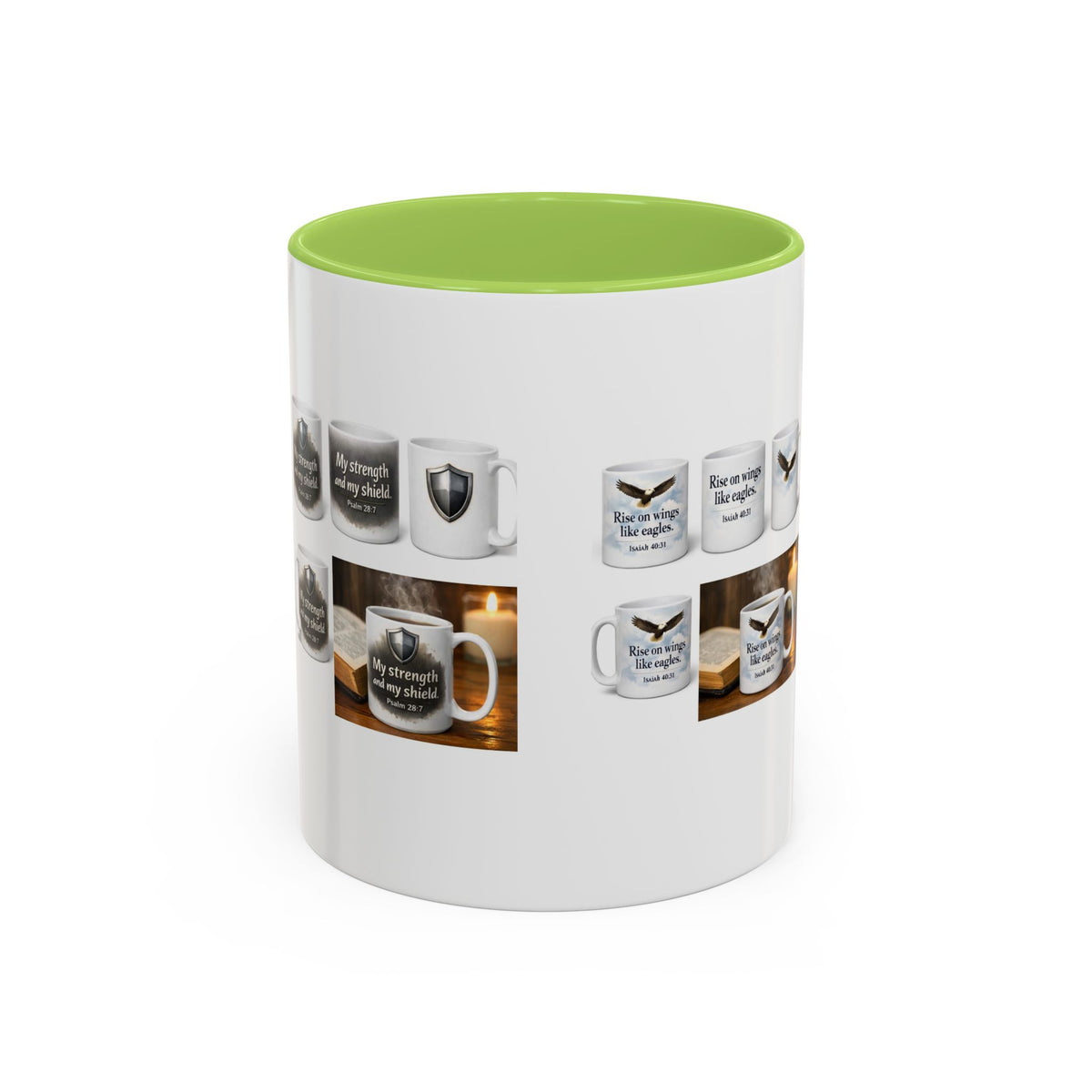 Inspirational Eagle Accent Coffee Mug — 'Rise Up and Soar' 11/15oz