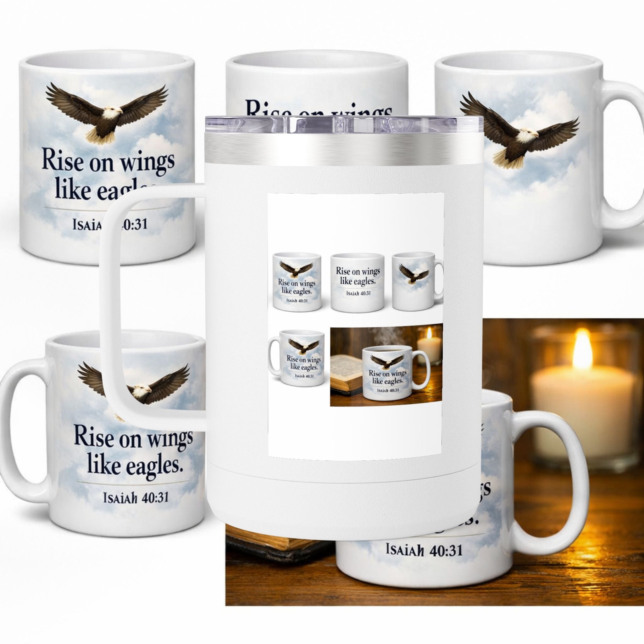 Coffee Mug Tumbler, 15oz