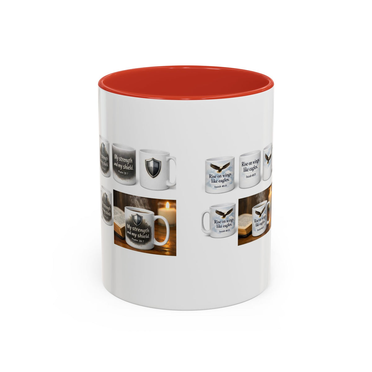 Inspirational Eagle Accent Coffee Mug — 'Rise Up and Soar' 11/15oz