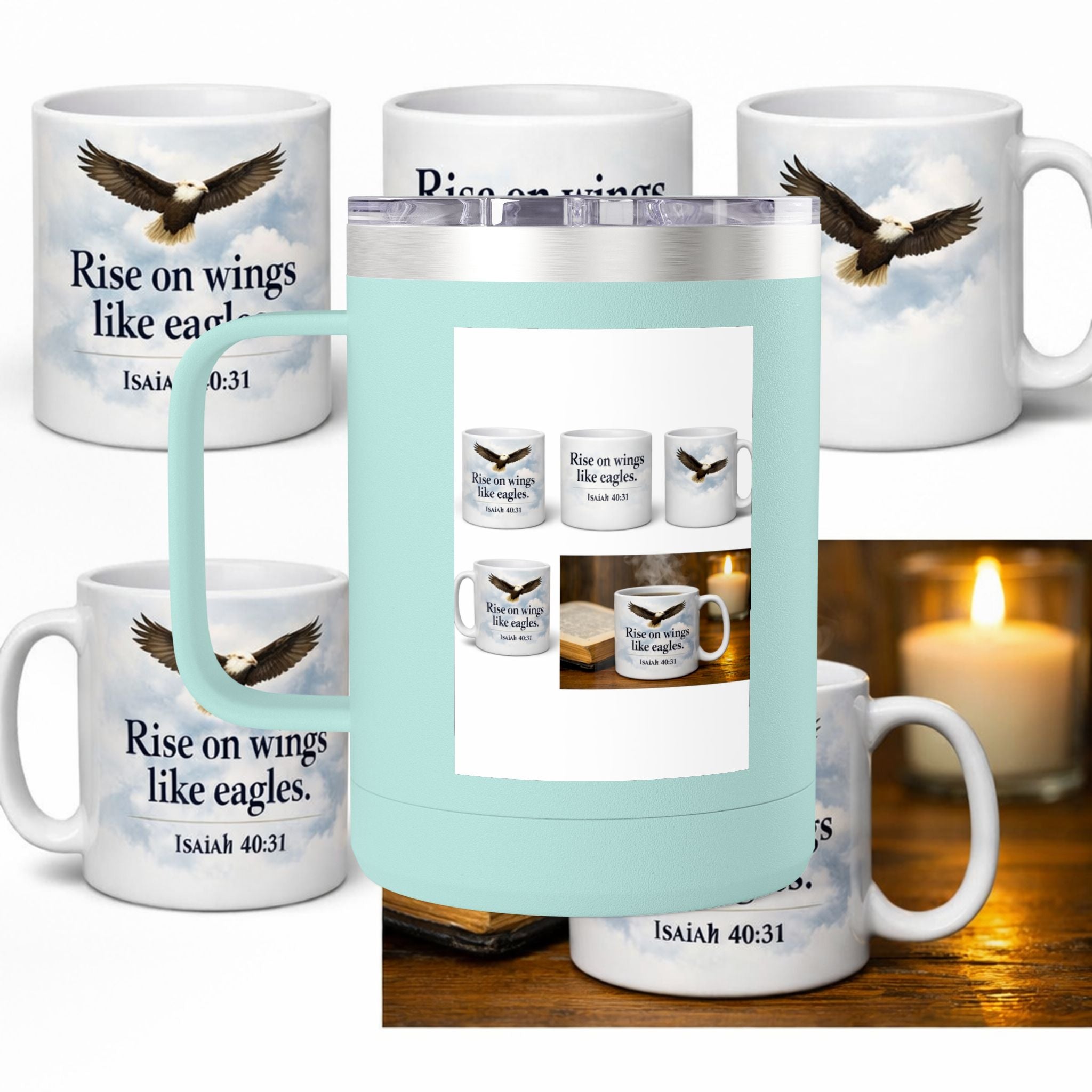 Coffee Mug Tumbler, 15oz