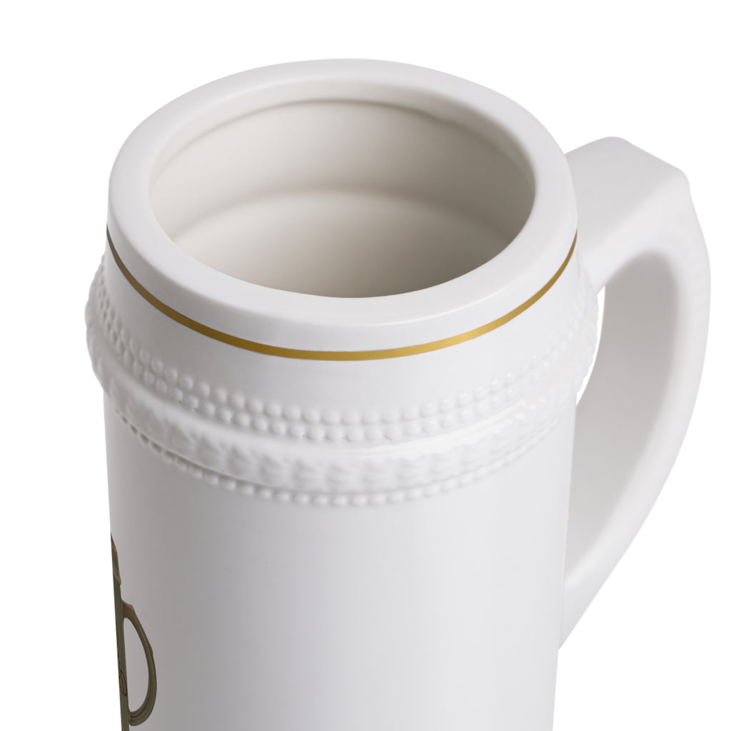 Ceramic Beer Stein Mug — Vintage 'The Lord Is My Shepherd' Faith Design