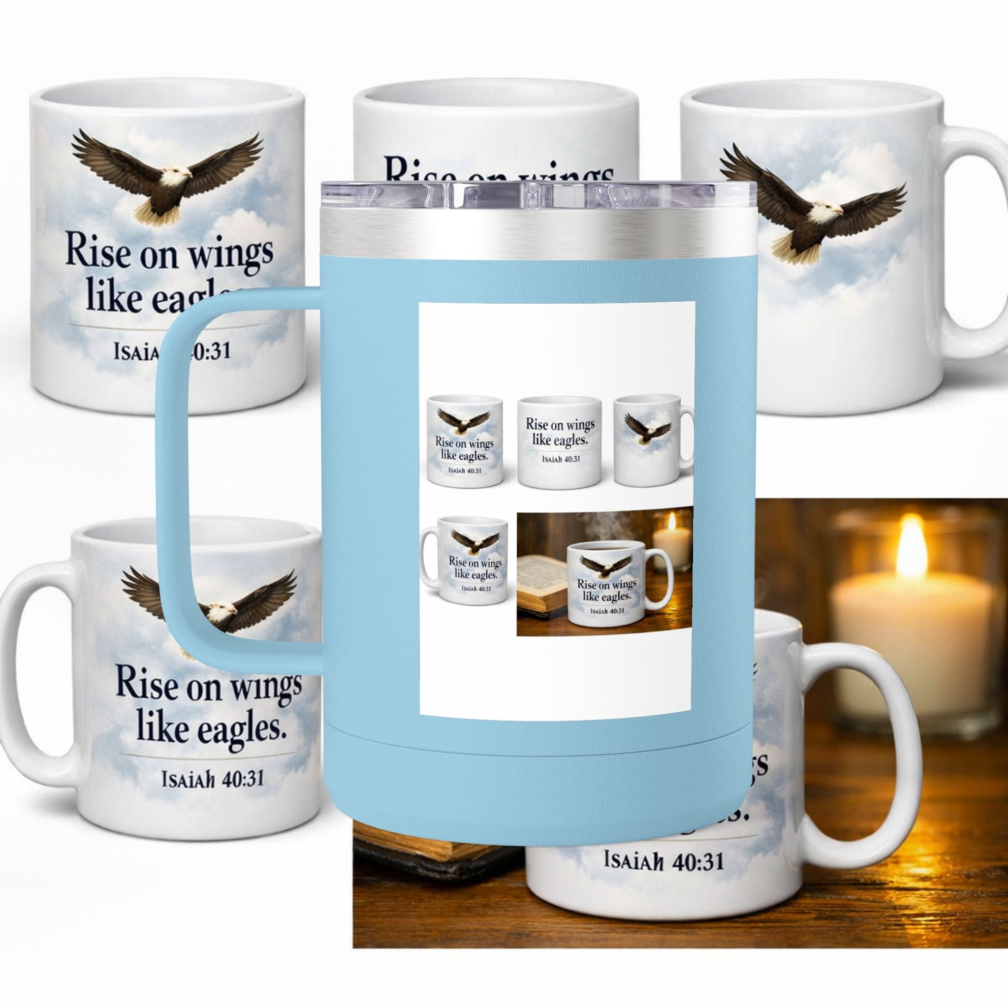 Coffee Mug Tumbler, 15oz