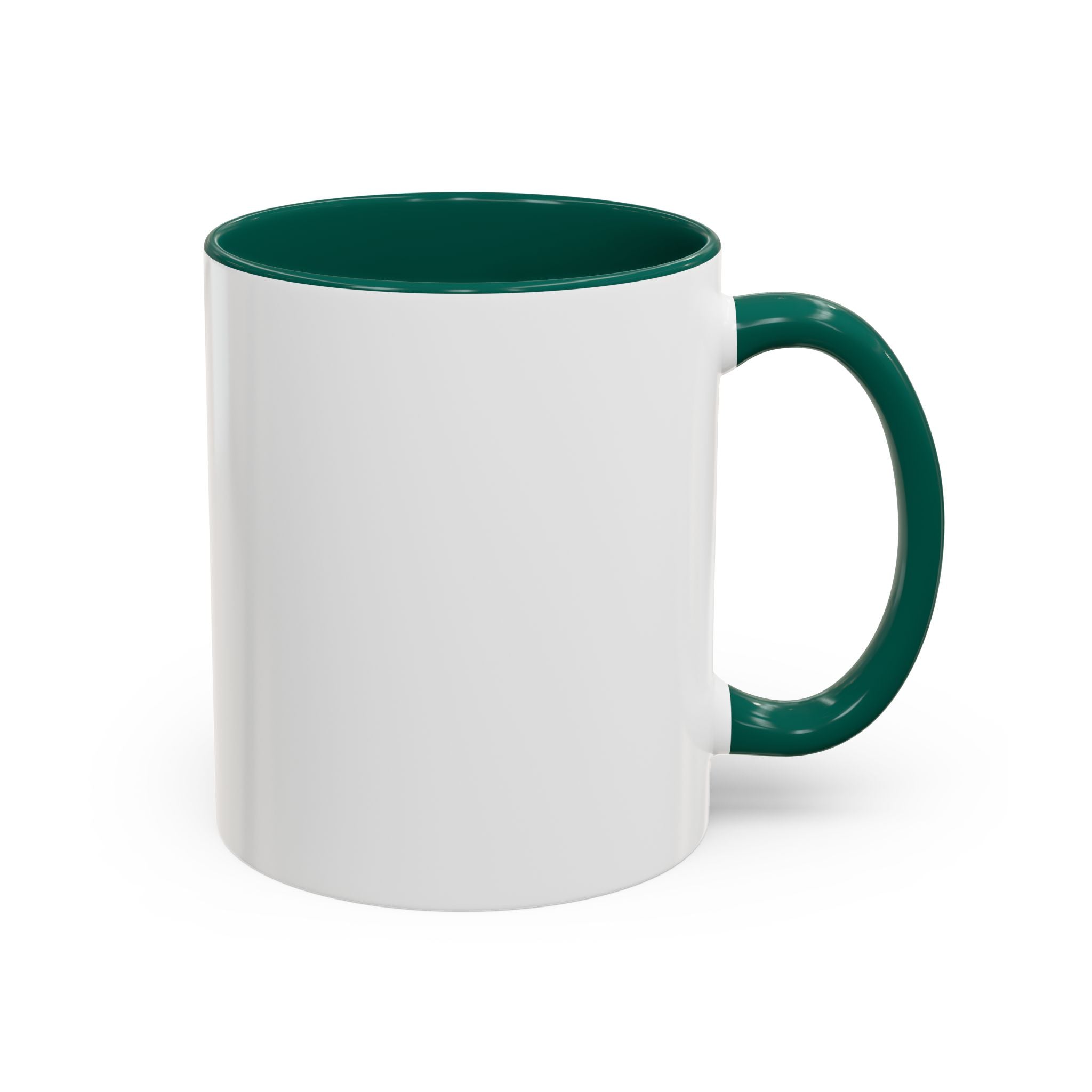 Black-Handled Ceramic Mug – Color Accent Coffee Tea Cup (11oz & 15oz)