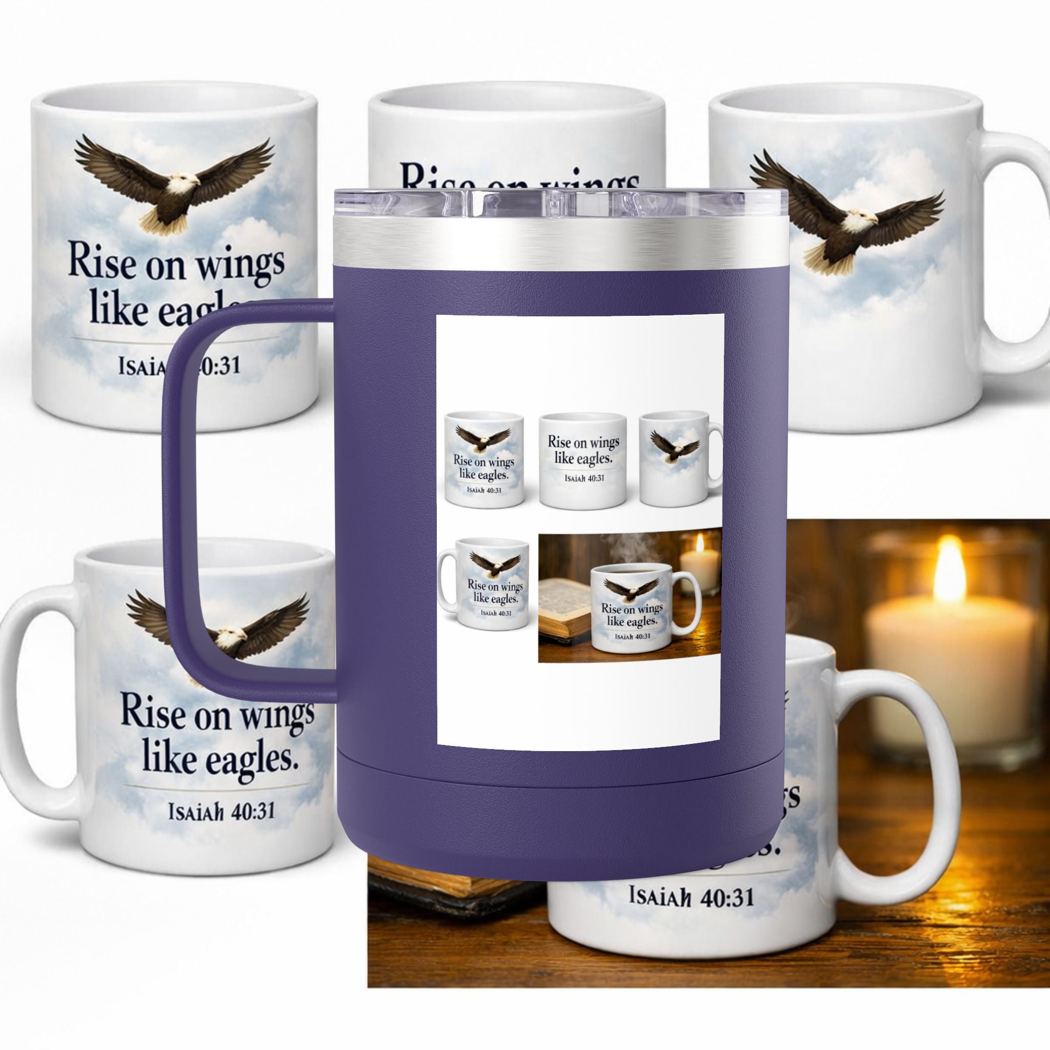 Coffee Mug Tumbler, 15oz