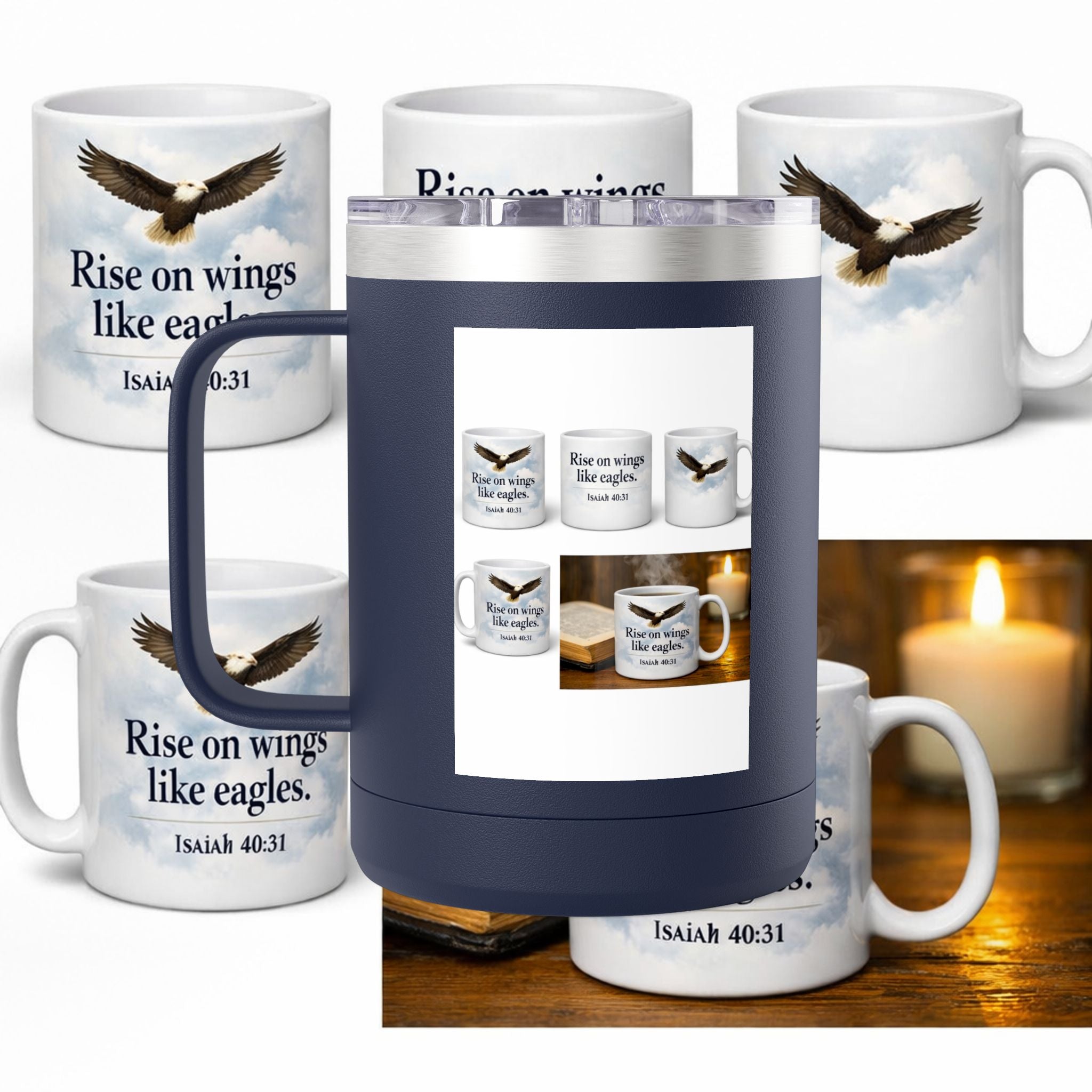 Coffee Mug Tumbler, 15oz