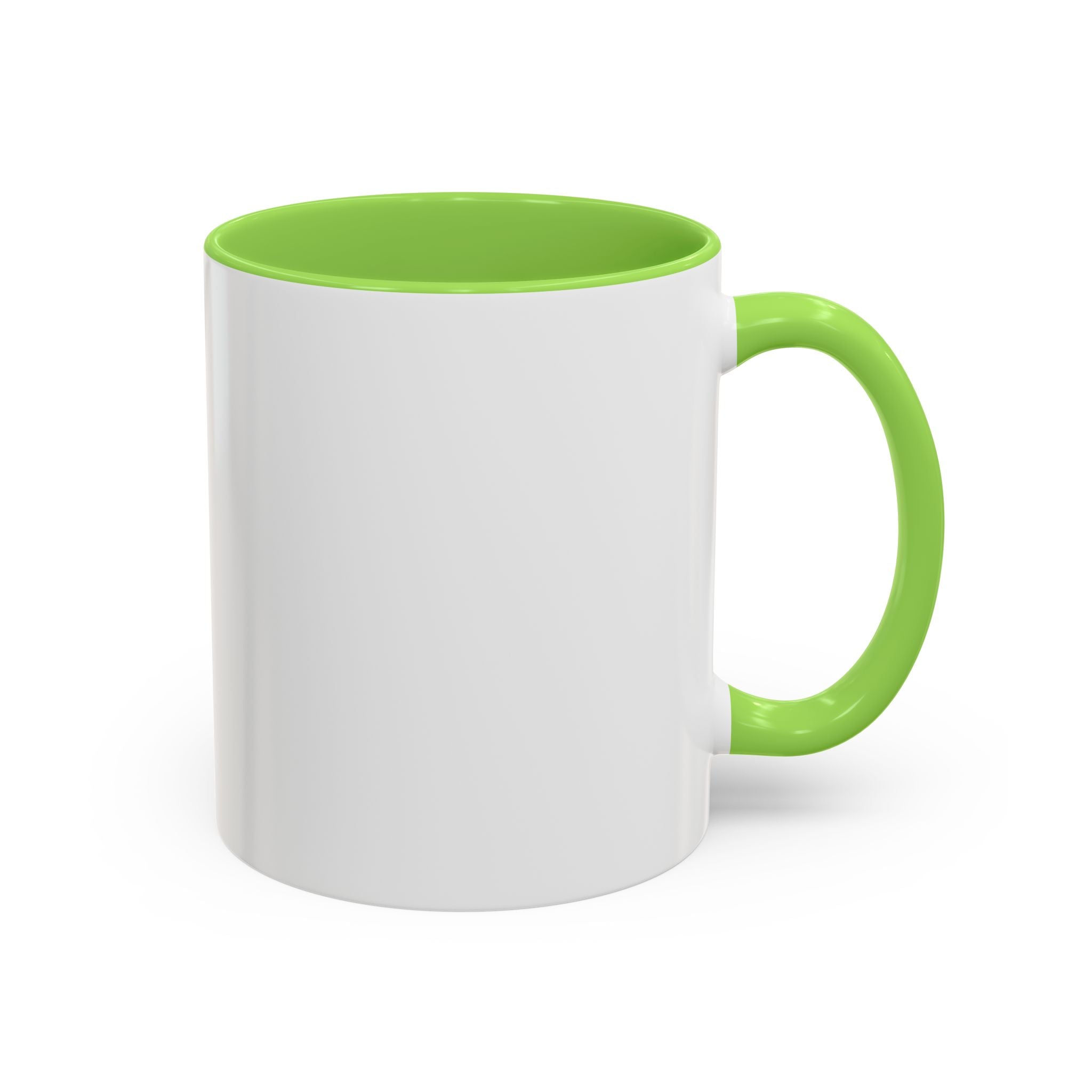 Black-Handled Ceramic Mug – Color Accent Coffee Tea Cup (11oz & 15oz)
