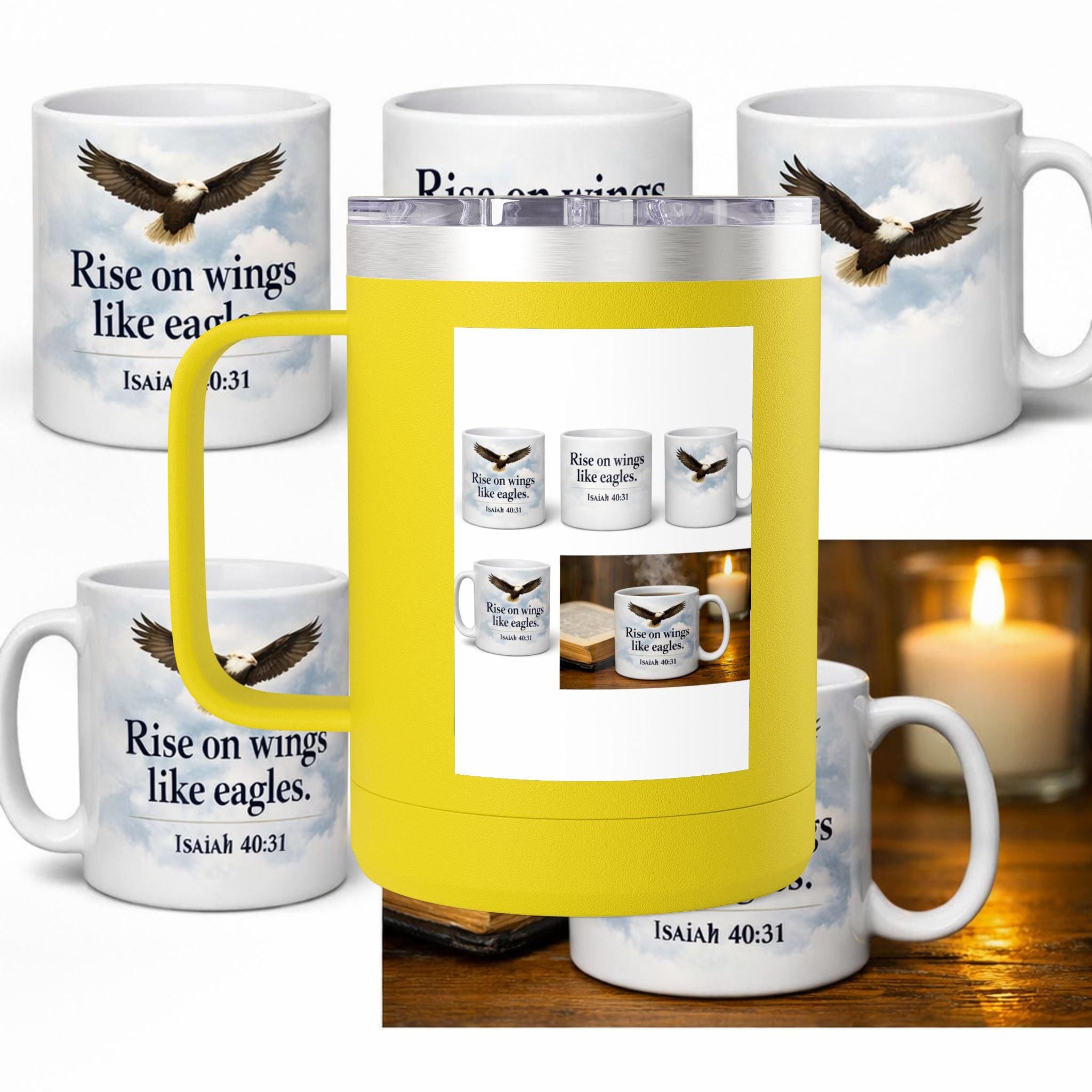 Coffee Mug Tumbler, 15oz