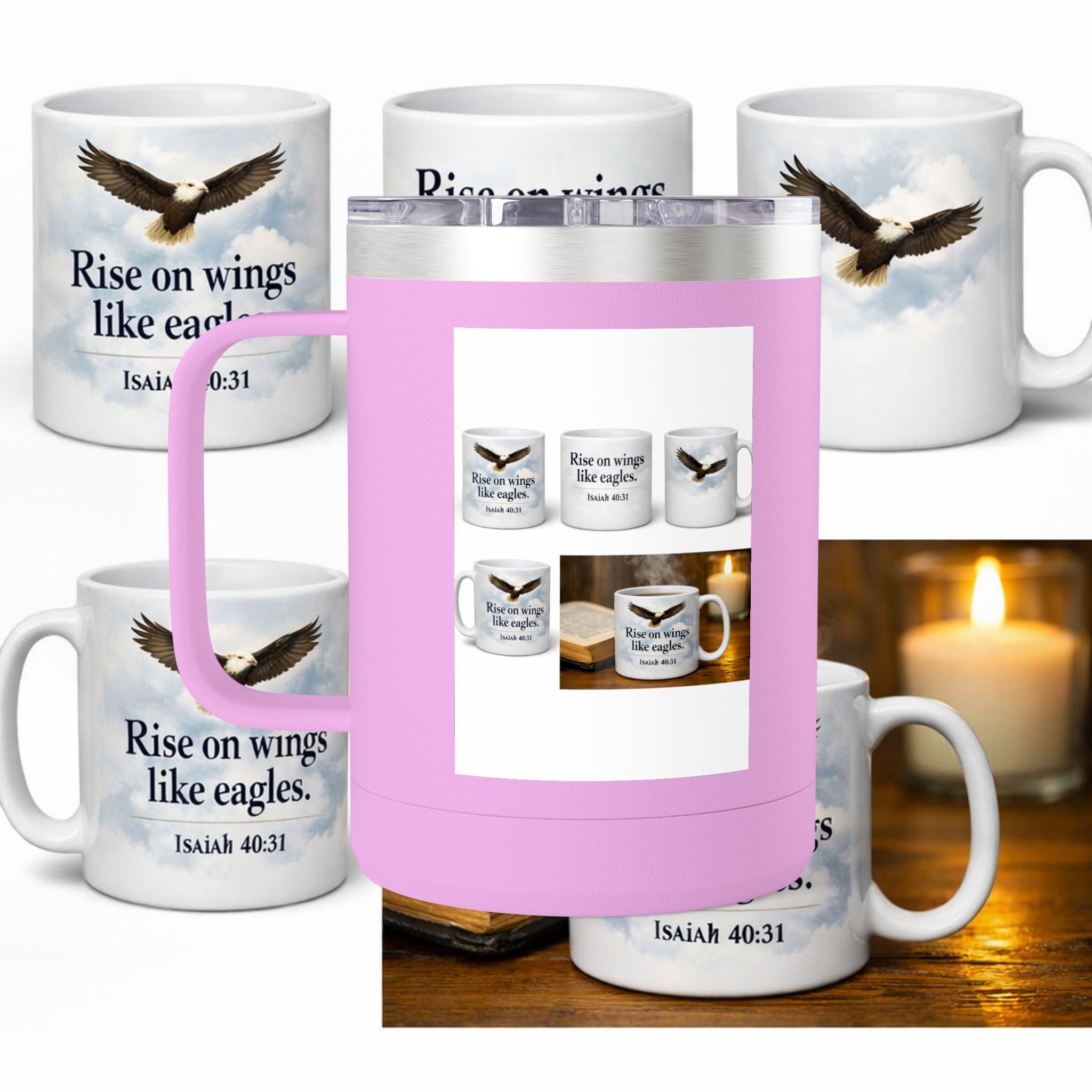 Coffee Mug Tumbler, 15oz