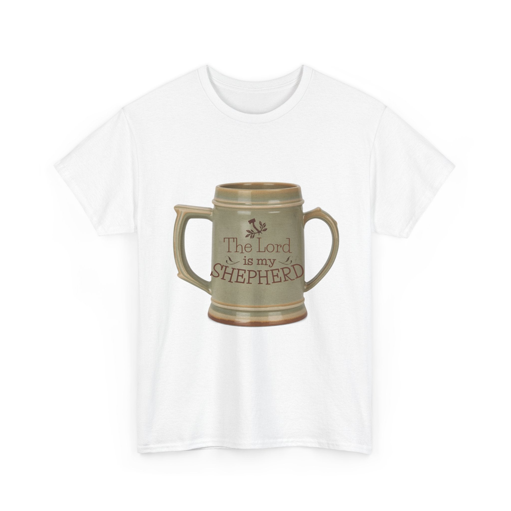 Religious T-Shirt — 'The Lord is My Shepherd' Mug Graphic Tee