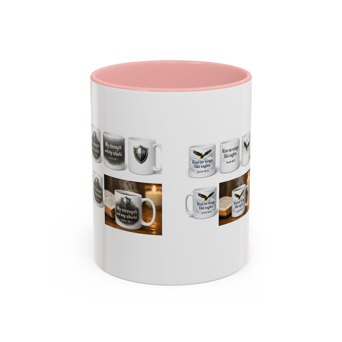 Inspirational Eagle Accent Coffee Mug — 'Rise Up and Soar' 11/15oz