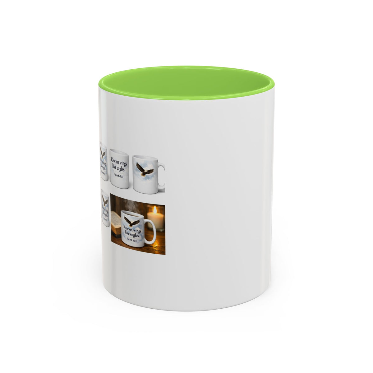 Black-Handled Ceramic Mug – Color Accent Coffee Tea Cup (11oz & 15oz)