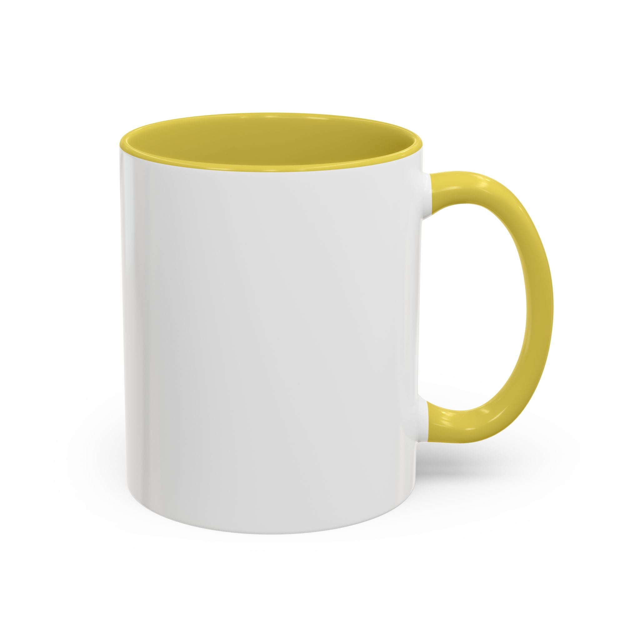 Black-Handled Ceramic Mug – Color Accent Coffee Tea Cup (11oz & 15oz)