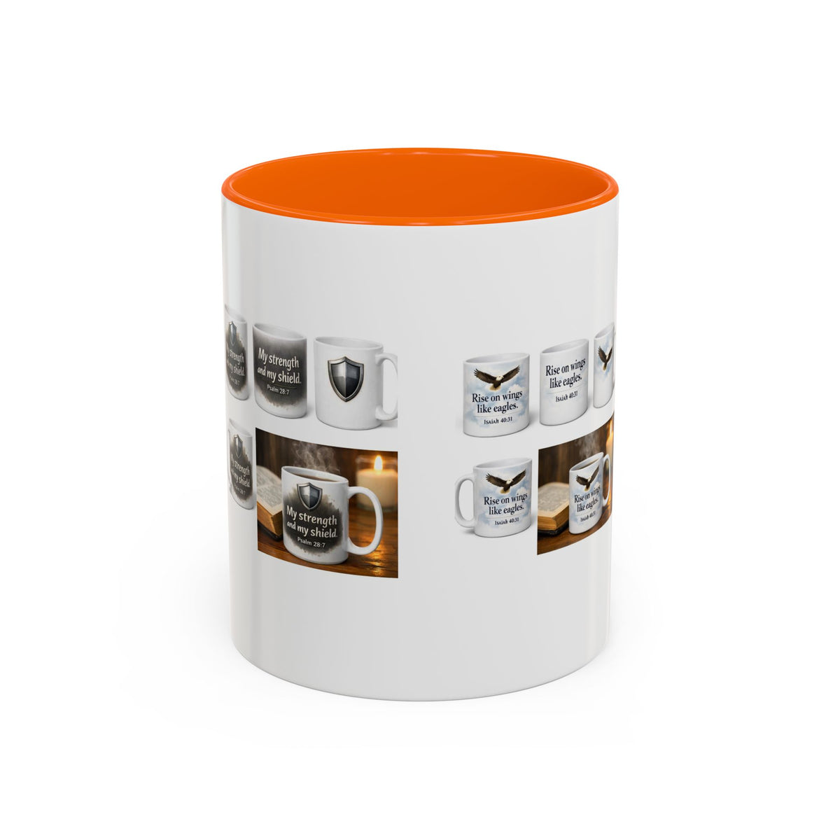 Inspirational Eagle Accent Coffee Mug — 'Rise Up and Soar' 11/15oz